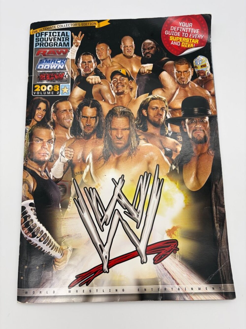 2008 WWE Official Souvenir Program Volume 2 Raw SmackDown ECW Cena Undertaker